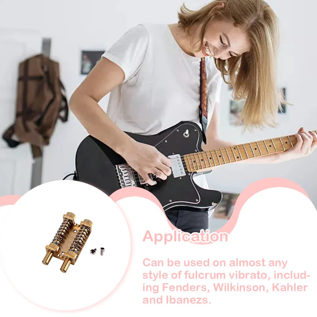 

Electric Stabilizer ST Guitar Brass Double Copper Rod Stabilizing DeviceEasy Installation Corrosion Resistance Music Guitar