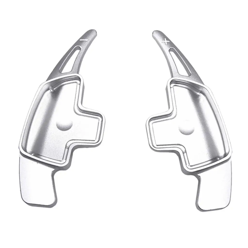 

Silver Aluminum Alloy Steering Wheel Paddle Shifter Extensions for , Car Auto Interior Decoration Accessories