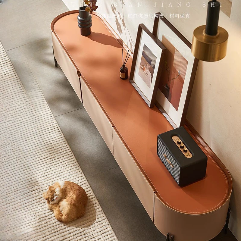 Стол для телевизора деревянная подставка низкая панель современная мебель