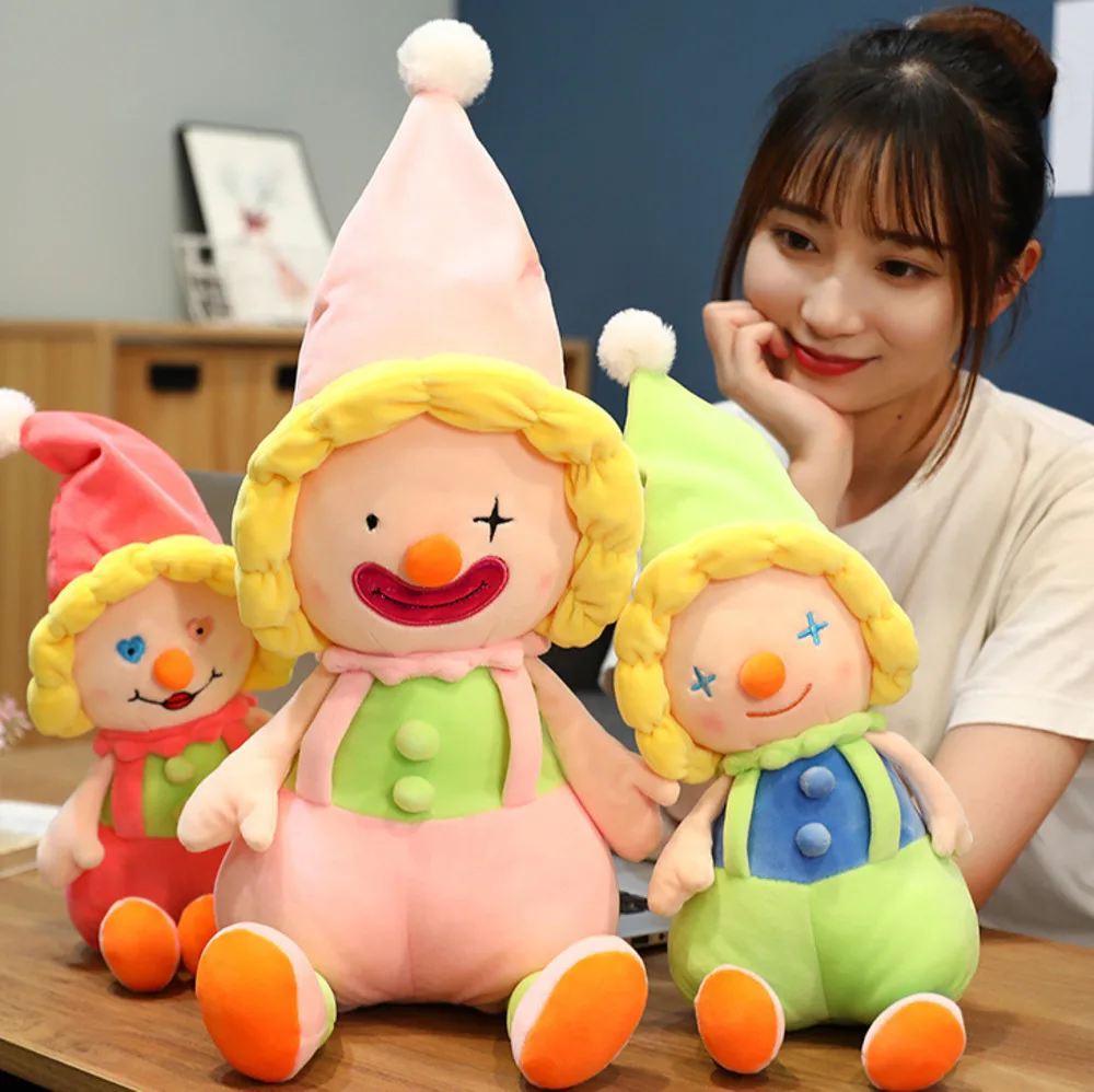 Лидер продаж Детская плюшевая кукла клоуна 40 см 60 Успокаивающая подушка для