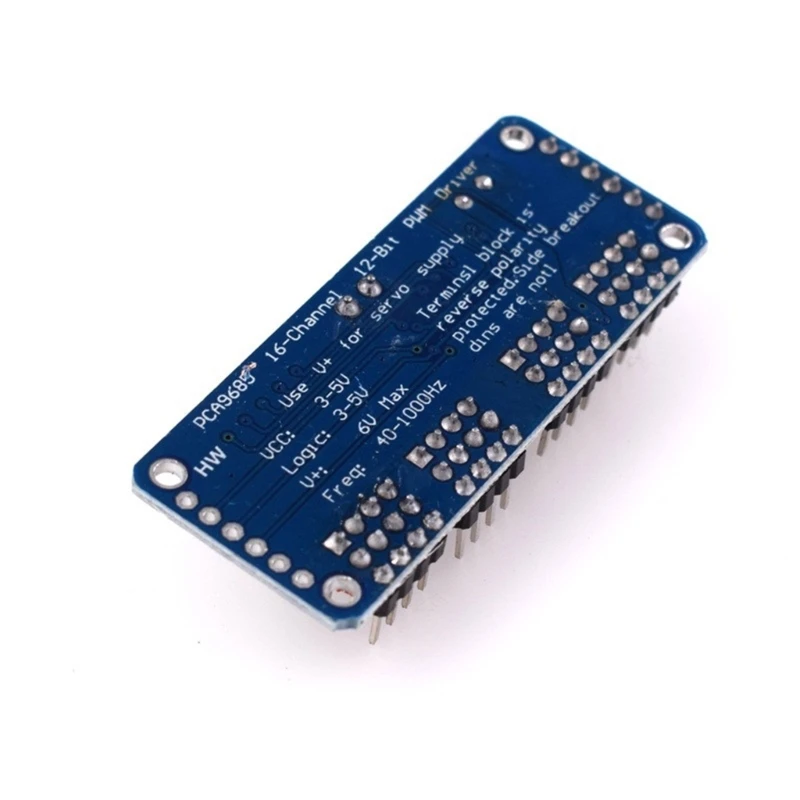 2 шт. PCA9685 16-канальный модуль интерфейсов сервопривода PWM 12-битный для RPI