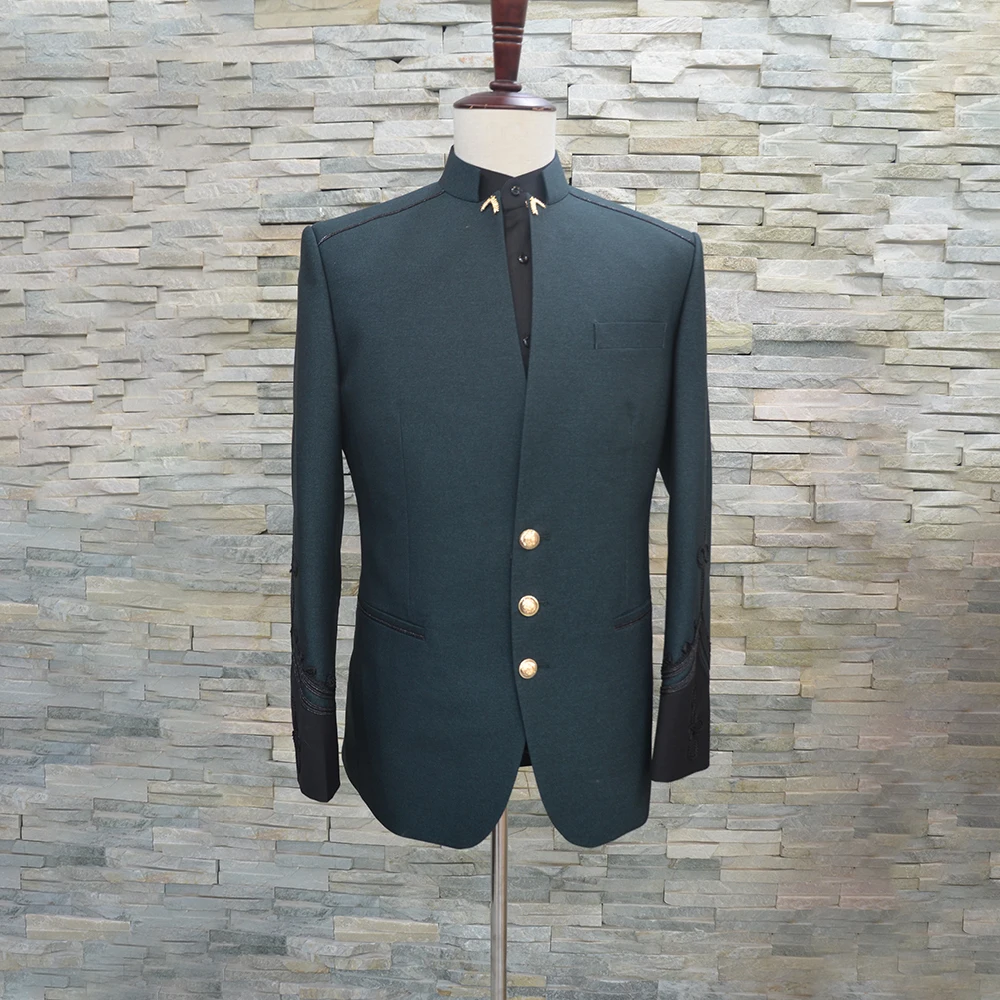 

Customized Men's Military Green Suit Coat Dress Wedding