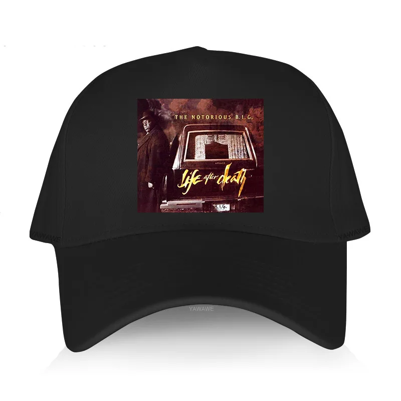 

Men's summer baseball cap black Cotton Adjuatable Hat casual style NOTORIOUS BIG life after death Unisex Cool Outdoor Caps