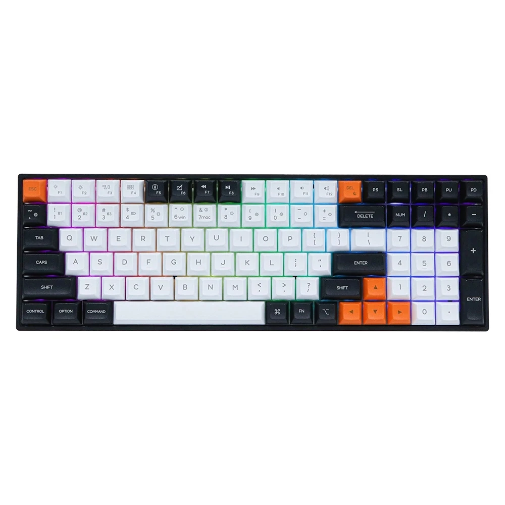 

2022.Epomaker GK96S 96 Keys Hot-Swap RGB Wireless/Wired Mechanical Keyboard Gateron Mechanical Switch Panda For Gaming Keyboard