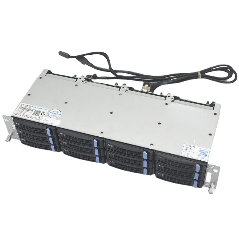 

12 Bay 3.5-inch hard disk cage Chia black Qunhui NAS disk array SAS hot plug 8087 series interface