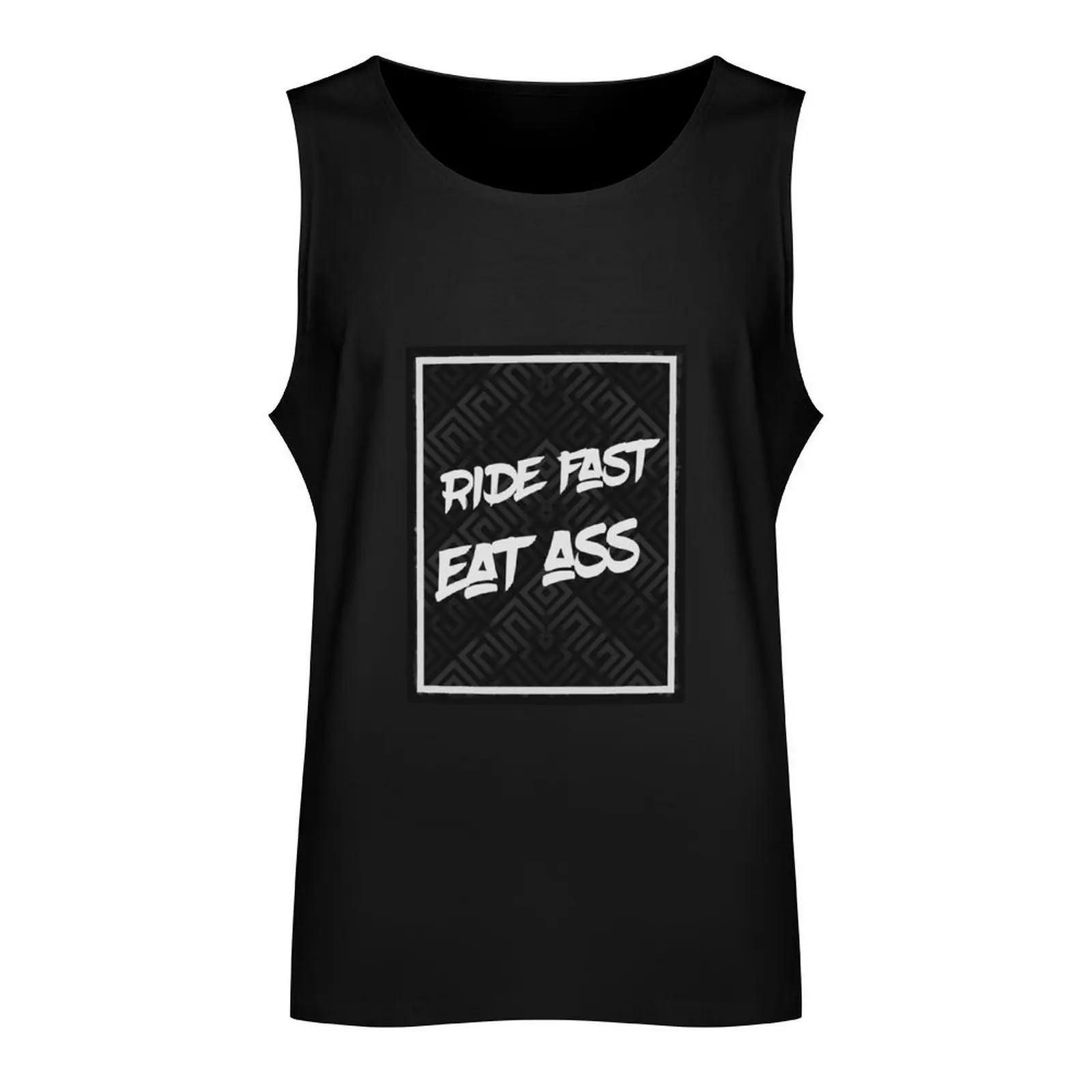 Ride Fast Eat Ass Tank Top Мужской жилет для бега нижнее белье летний топ |
