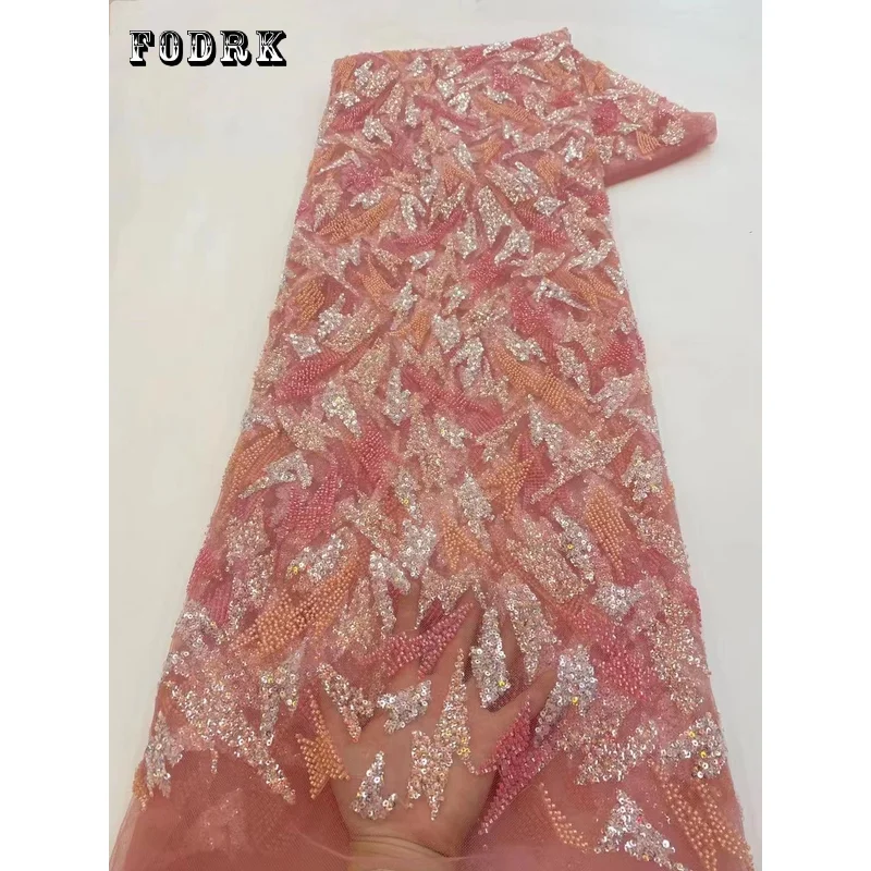 

Роскошная африканская блестящая кружевная ткань для жениха 2023 Высококачественная вышивка французская сетчатая Тюлевая кружевная ткань дл...