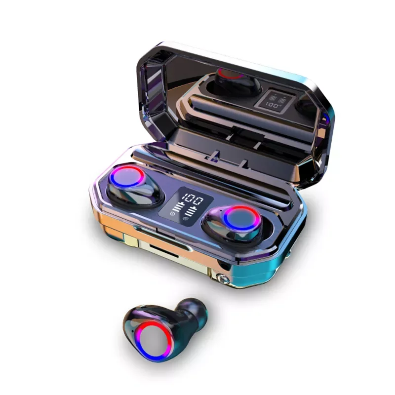 

M12 Earphones Bluetooth Headphones Wireless Earpiece Running Headset With Charging Case Power Bank Waterproof Earbuds For Iphone