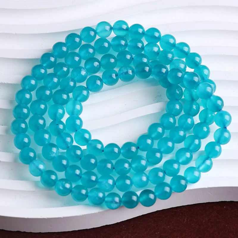Натуральный старый материал Амазонит 108 бусин многослойный браслет аксессуары