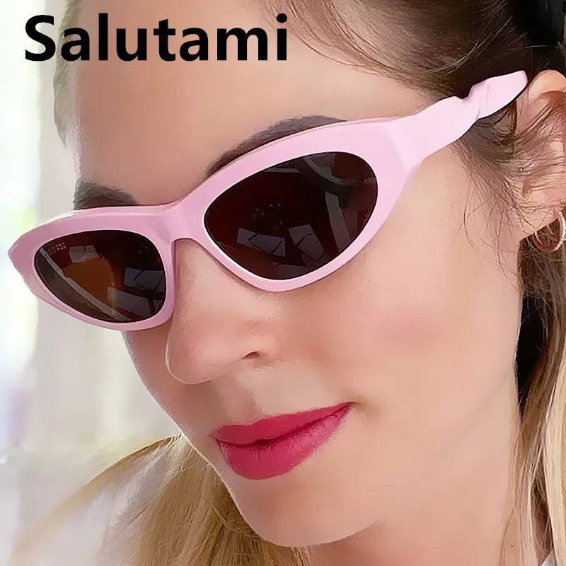 

2022 New Punk Style Y2K Sunglasses For Women Vintage Small Cat Eye Gradient Sun Glasses Female Elegant Eyewear Trending Shades