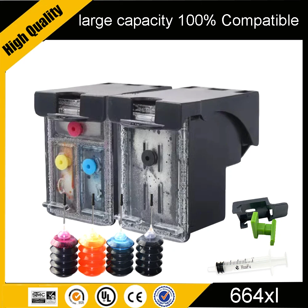 Фото Чернильный картридж Einkshop 664XL, совместимый с принтерами HP 664 HP664 Deskjet 1115 2135 2675 3635 3775 4536 4538 5075 5275 №2