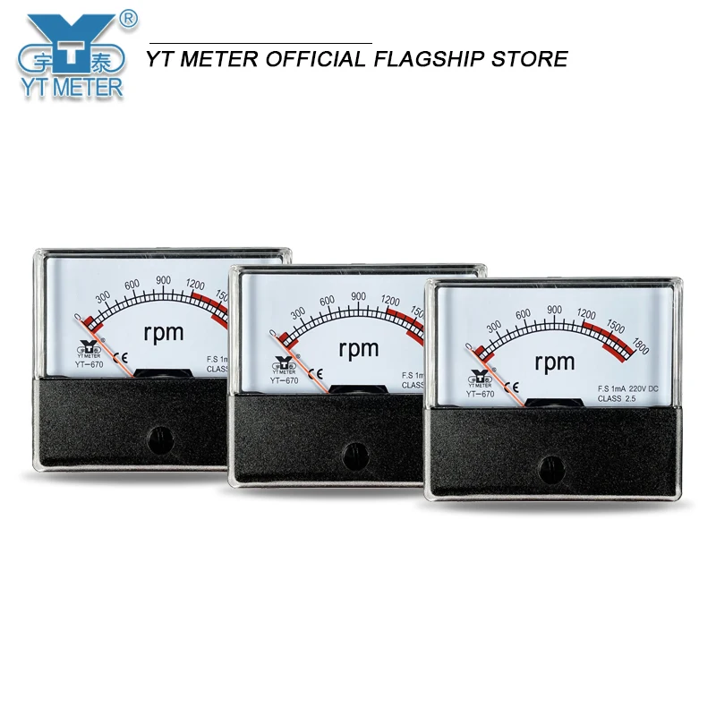 Тахометр YT670 1800 об/мин напряжение 10 В постоянного тока 220 переменного 30 DH670