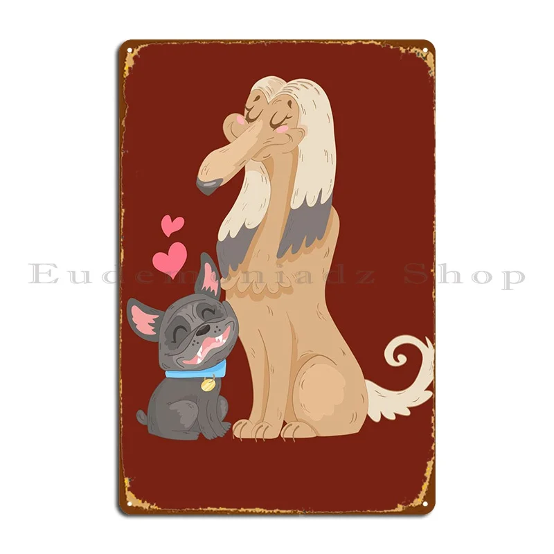 

Собака влюбленная металлическая вывеска Паб Печать Настенный декор фотостена вечерние постер