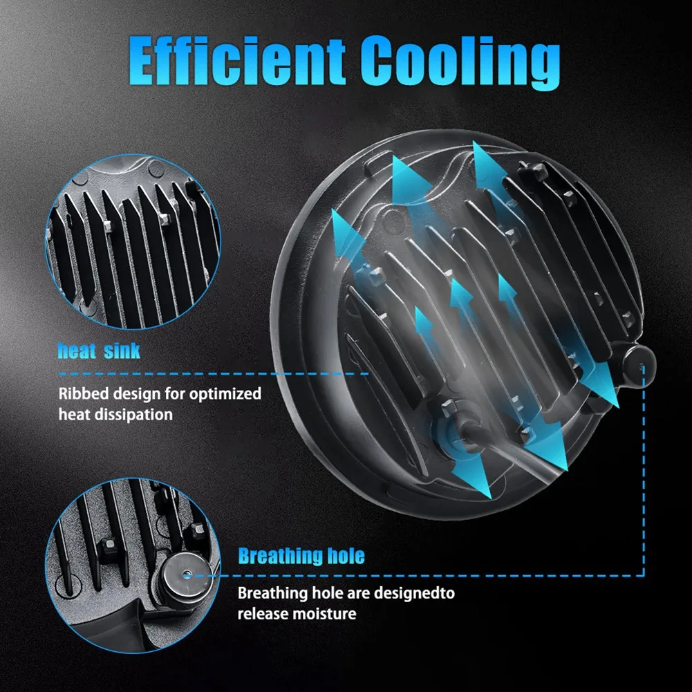 5.75 светодиодный передняя фара 5-3/4 мотоциклетная с белым ореолом DRL для Harley Sportster