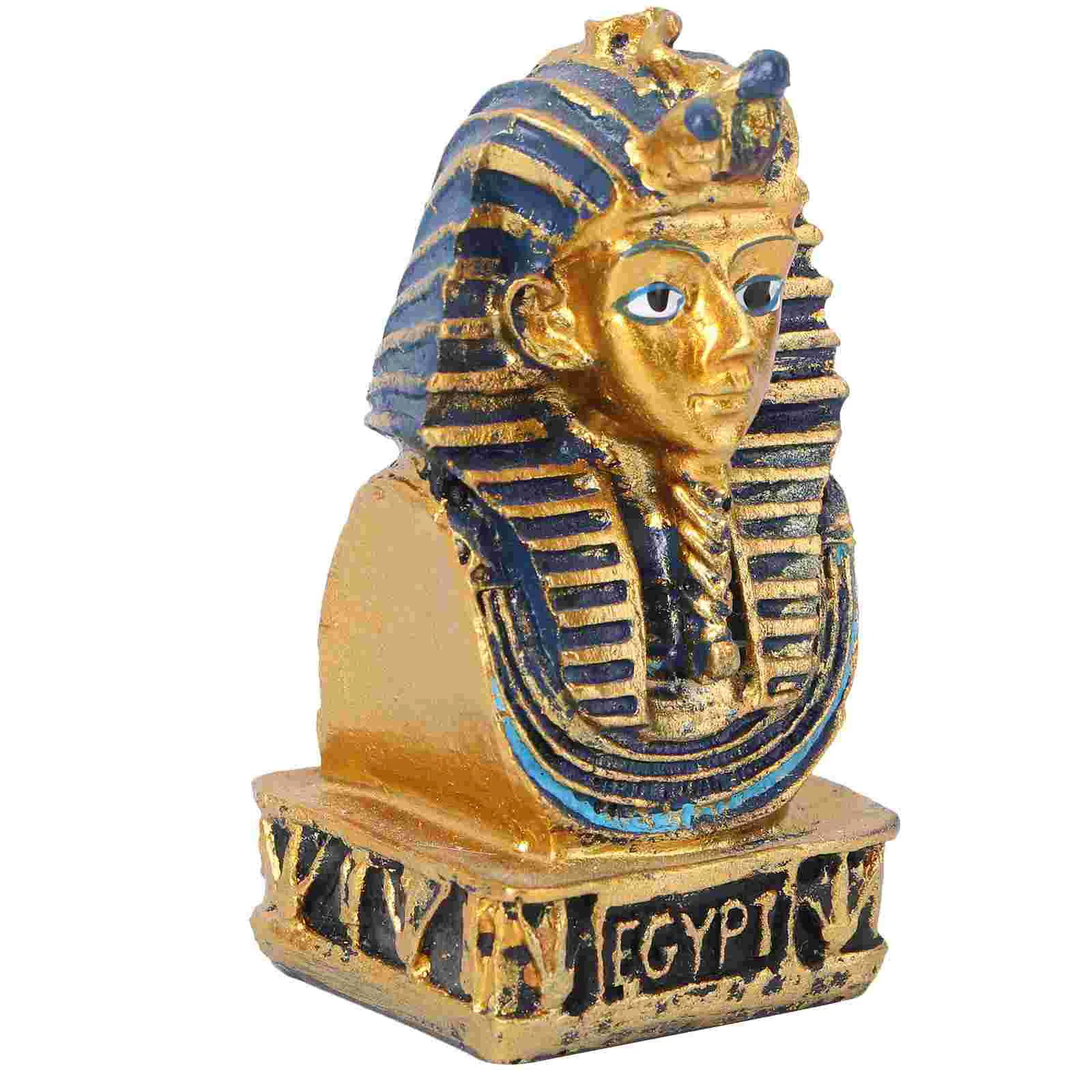 

Egyptian Ornament Tutankhamen Decor Statue Small King Figurines Sculpture Figure Decors Dining Room Table