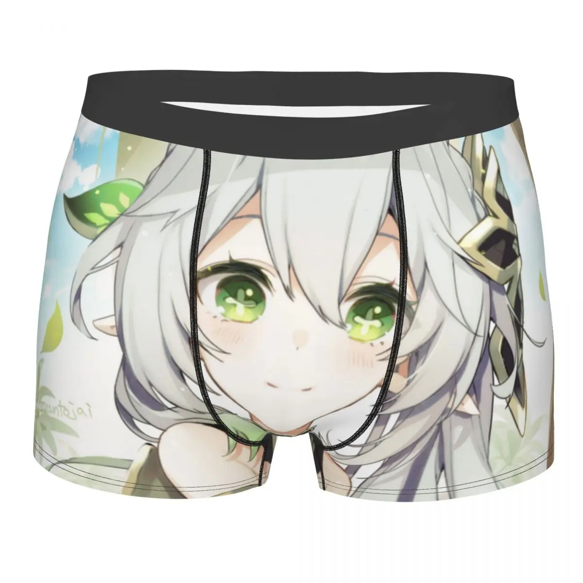 

Боксеры God Of Wisdom Kawaii мужские, трусы нахида Genshin, дышащее смешное нижнее белье, высококачественные шорты с принтом, идея для подарка