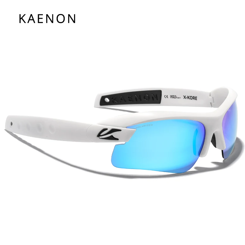 Original Brand KAENON Polarized Men'Sunglasses Cycling Fishing Sun Glasses 1.5mm Thickness Lens X-KORE Super Light TR90 Frame |