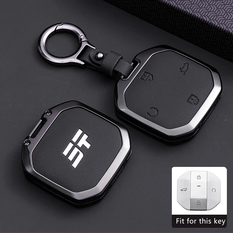 Чехол для автомобильного ключа из цинкового сплава для Jetour Traveler T1 T2 2025 + 2026 Freer, чехол для дистанционного управления, держатель для ключей, брелок, аксессуары