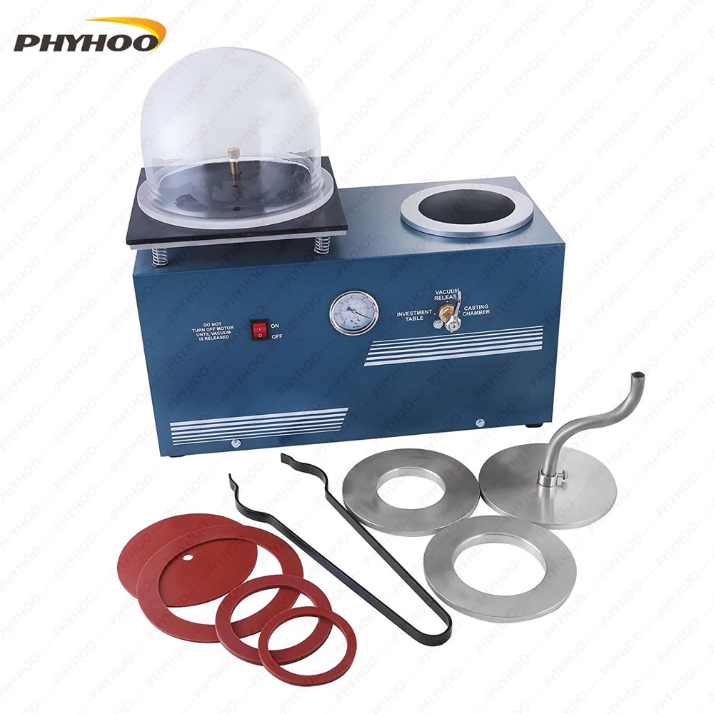 Jewelry Lost Wax Cast Vacuum Combination Investing Casting Investment Machine Tabletop Vacuum Machine for Casting And Investing