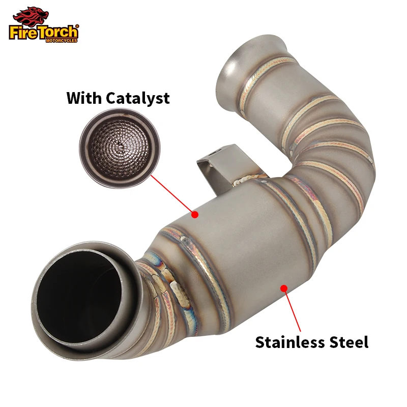 Надевается для Husqvarna Norden 901, выхлопная система мотоцикла Escape Moto Systems, труба среднего звена из нержавеющей стали, оригинальный глушитель