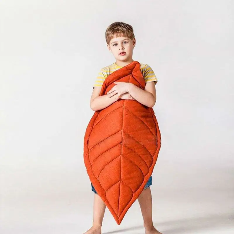 

Leaves Shape Floor Carpet Baby Game Blanket Cotton Climbing Pad for PLAY Mats Baby Cart Blanket Children's Room Decorati