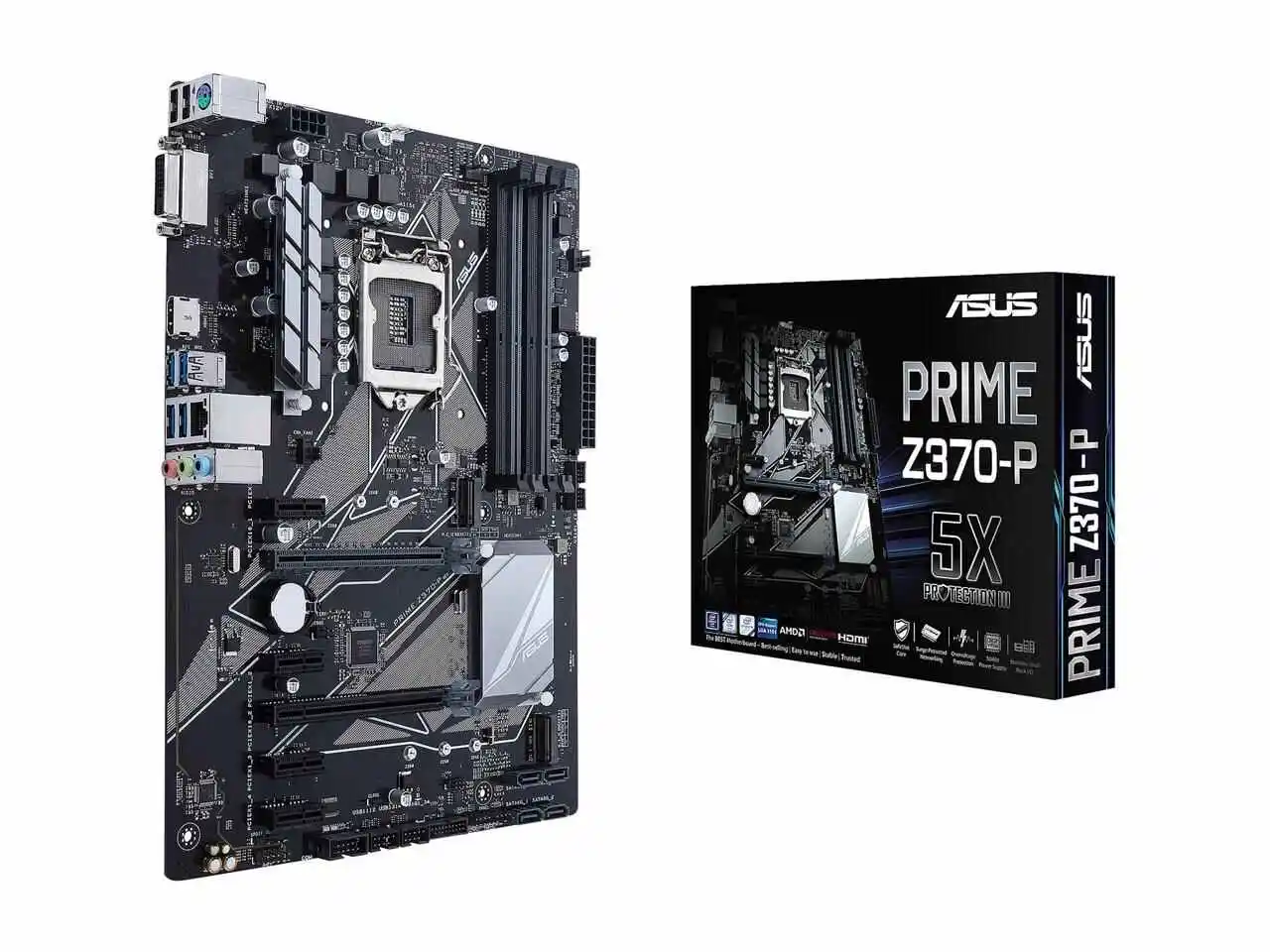 

For ASUS PRIME Z370-P Computer Motherboard LGA 1151 DDR4 64G For Intel Z370 Desktop Mainboard M.2 NVME PCI-E 3.0 X16