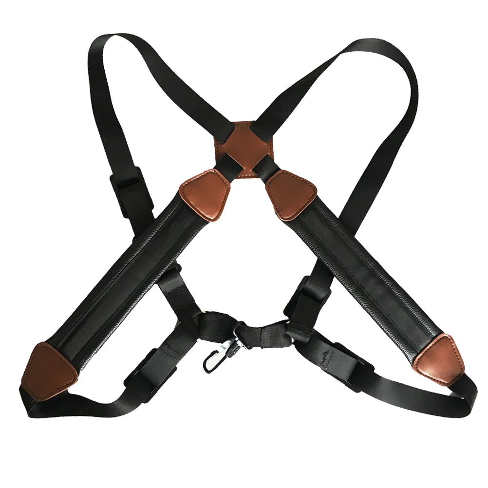 

Saxophone Shoulder Strap Universal Double Shoulder Leather Strap Sax Belt