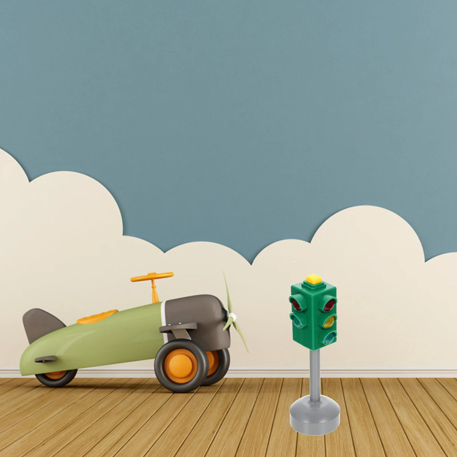 3 шт. детские светофоры игрушки мини-лампа знак остановки детская