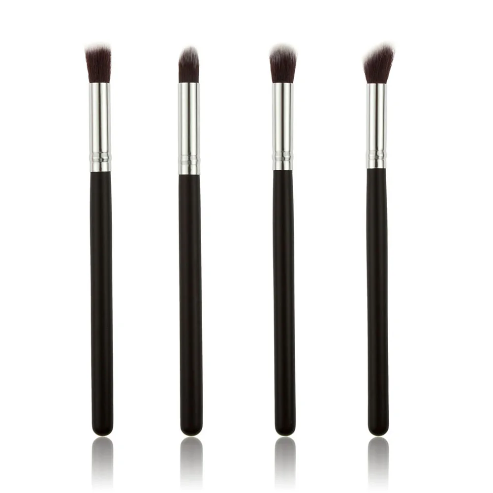 

4 Pcs Eyeshadow Brush Brushes Suit Makeup Brushes Eyeshadow Set Eye Makeup Brush Set Black Silver Make up