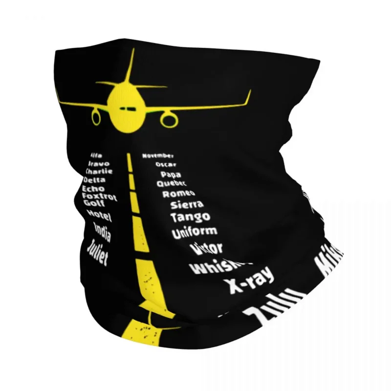

Флонетическая бандана в виде букв алфавита, самолета, шейный платок с принтом, Подарочный шарф-накидка, теплая маска для лица, для спорта на открытом воздухе для мужчин, женщин и взрослых