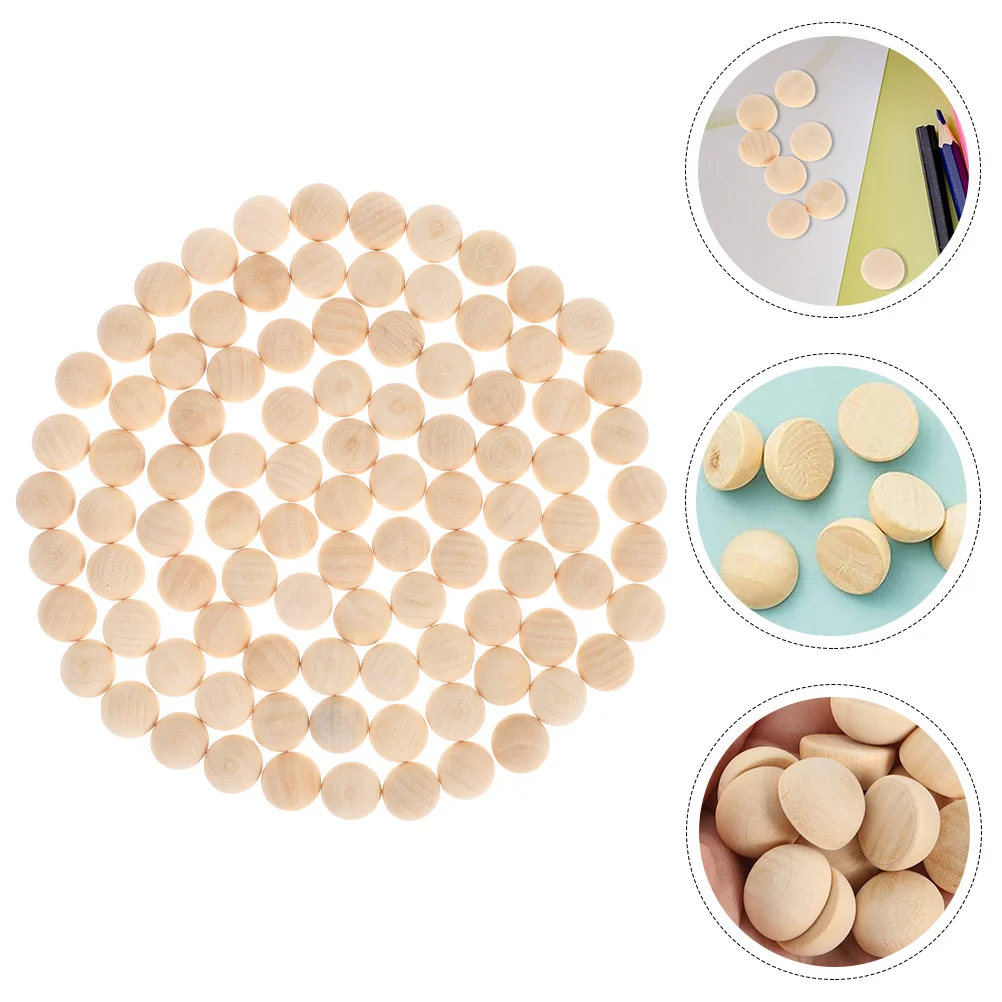 

Half Wooden Beads Wreath Making Supplies Craft Wood Balls Small Beads Half Wood Balls Wooden Beads Craft Beads