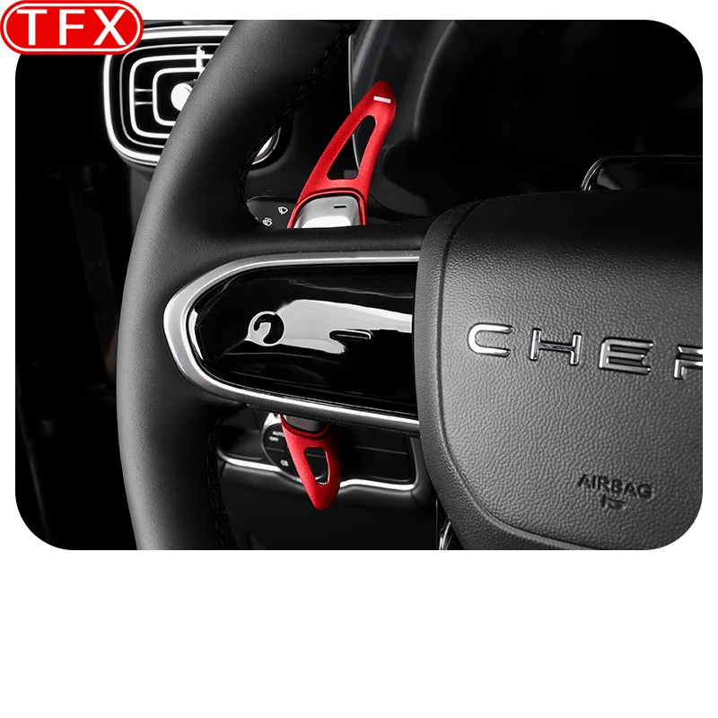 Автомобильный Стайлинг для JAECOO J8 2024 рулевое колесо из алюминиевого сплава рычаг