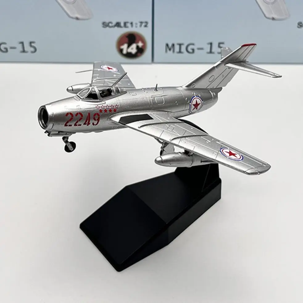 

Scale 1/72 Fighter Model, China J5 MIG-15 RU Military Aircraft Replica Aviation World War Plane Collectible Toys for Boys