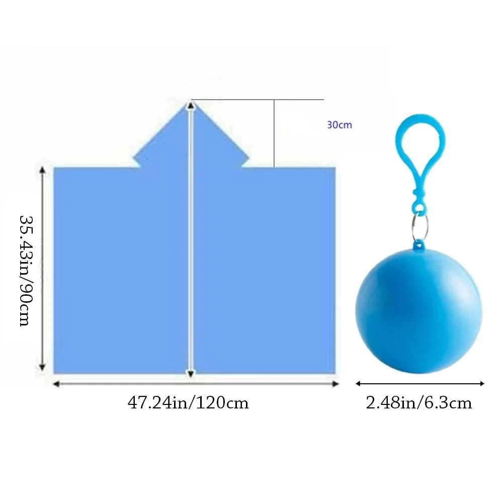 Модный одноразовый плащ с кольцом для ключей дорожный портативный плащ-пончо 90