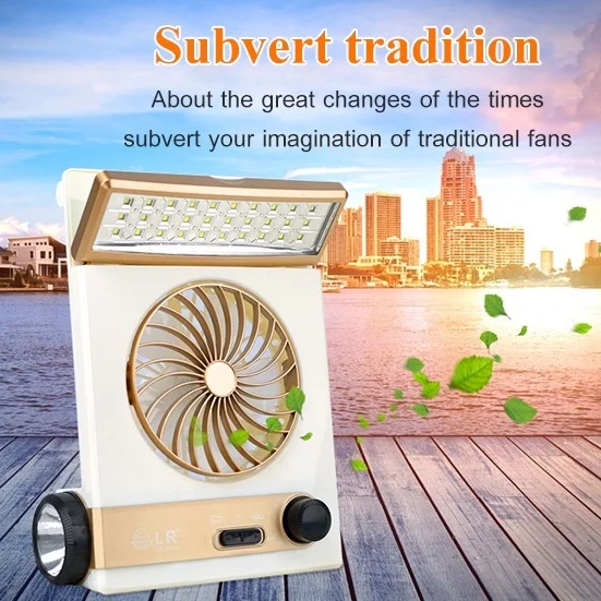 

3 in 1 Multi-function Mini Fan for Home Camping Portable Solar Fan Flashlight Camping Solar Lamp Fan for Outdoor