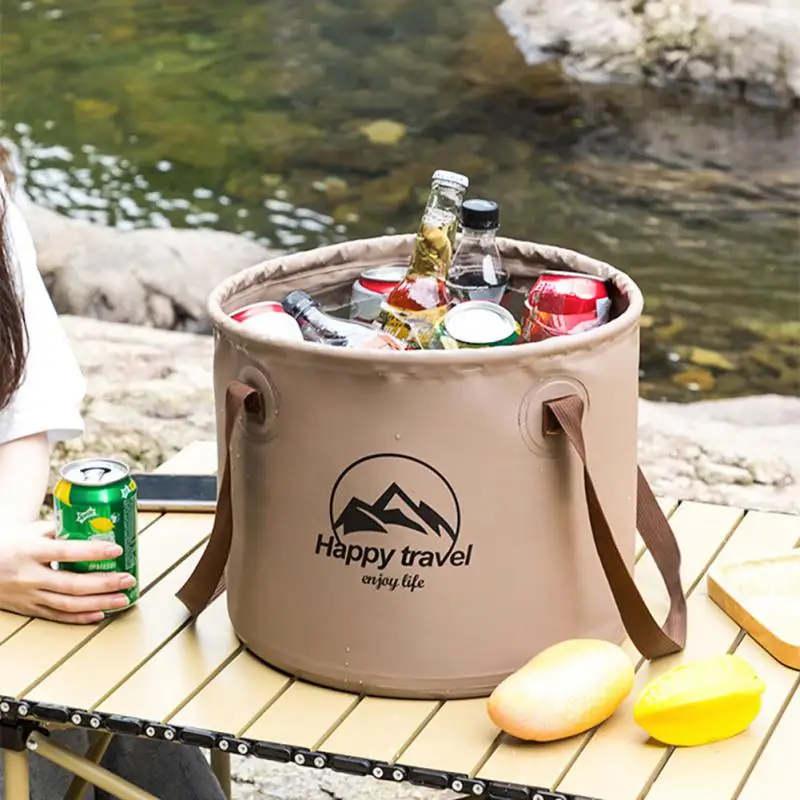 

Travel Camping Folding Bucket Multipurpose Water Storage Bag Portable Multi-functional Folding Bucket Household Outdoor Products