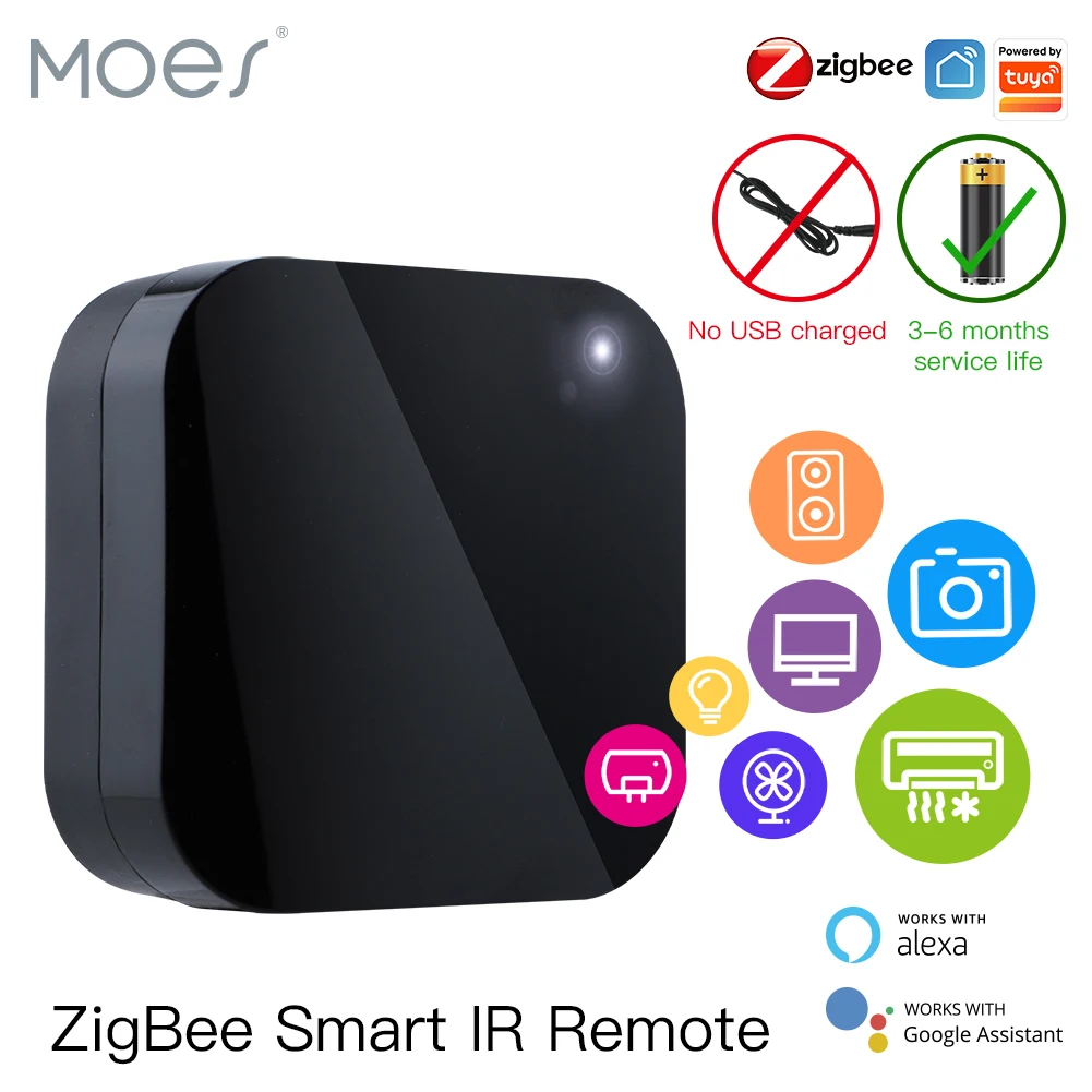 Пульт дистанционного управления MOES Tuya ZigBee универсальный инфракрасный пульт для