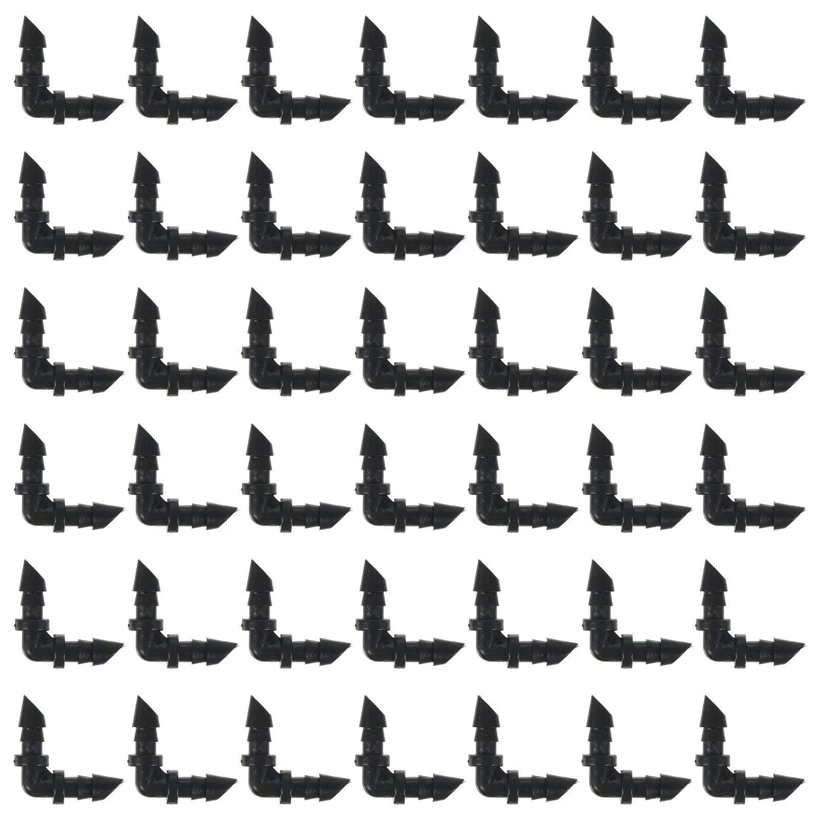 

50pcs 4/7 Inch Barb Fitting Plastic 90 Degree Elbow Fitting Hose Connector