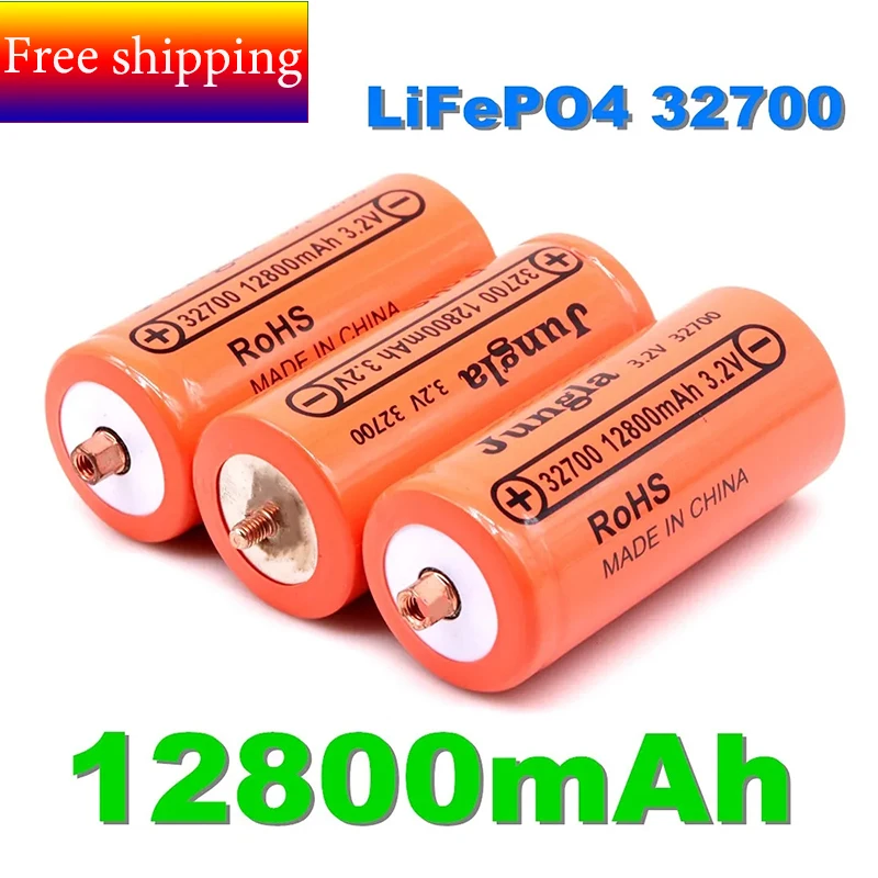 

Бесплатная доставка, перезаряжаемая батарея 32700, батарея 12800 мА/ч, 3,2 в, Lifepo4, профессиональная литий-железо-фосфатеpowerbatterywith Screw