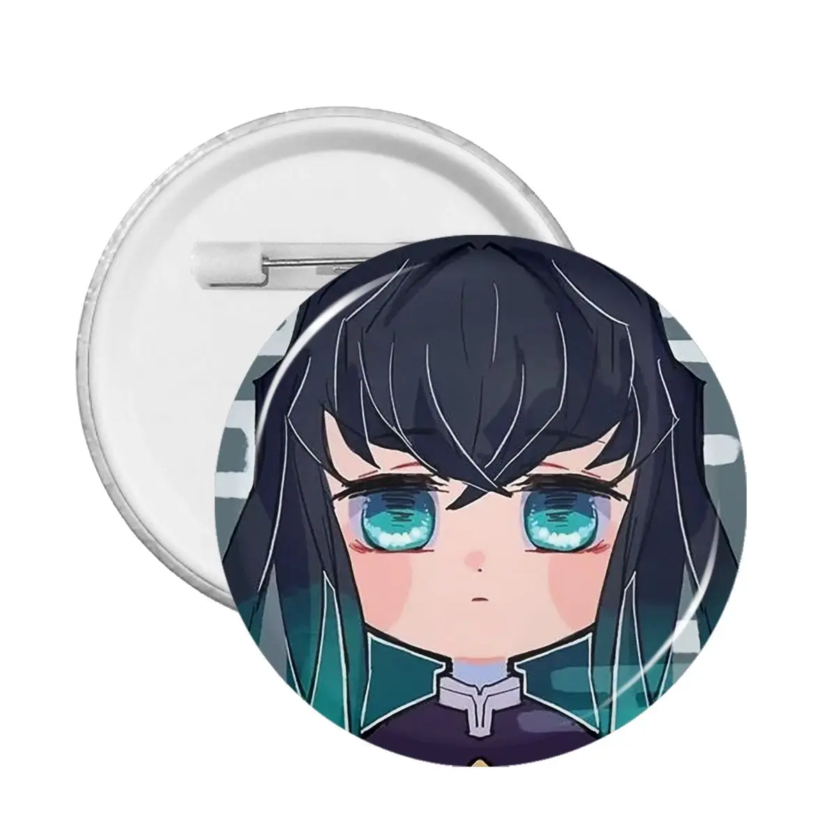 

Anime Demon Slayer Soft Button Pin Fashion Clothes Badge Kimetsu No Yaiba Kamado 58mm Brooch Pins Decor Gift Badges