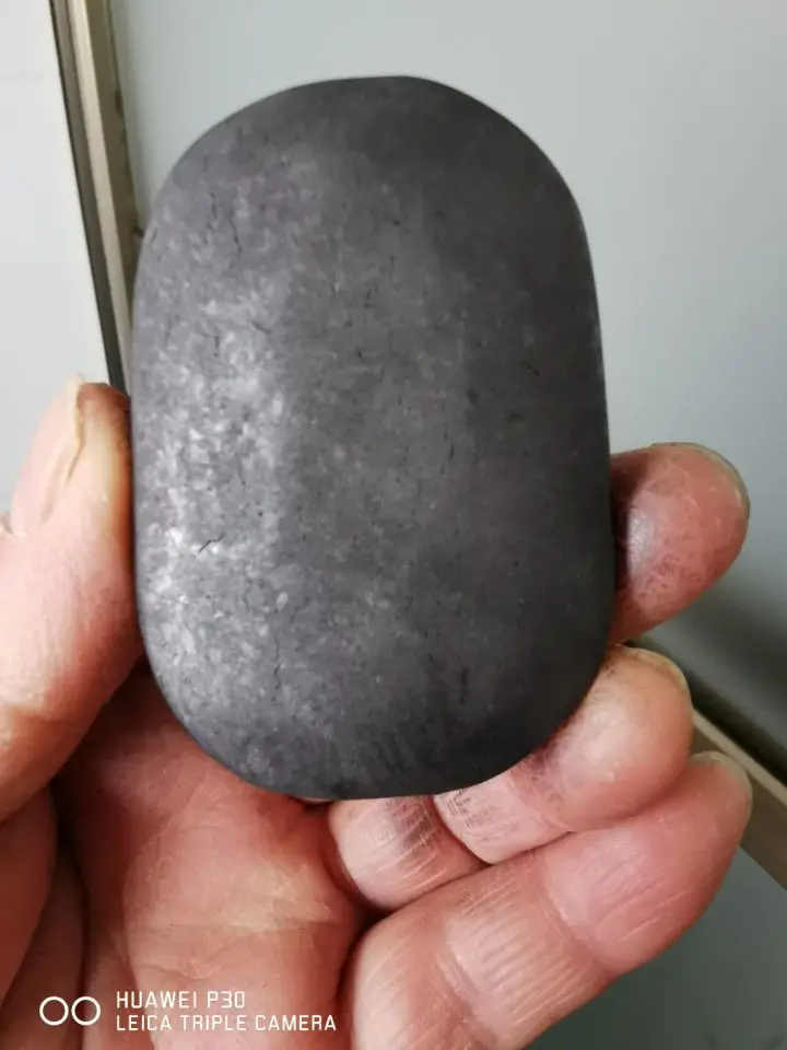 

Shungite Palm Stone Massage Worry Stone for Natural Body Chakra Balancing Reiki Healing and Crystal Grid