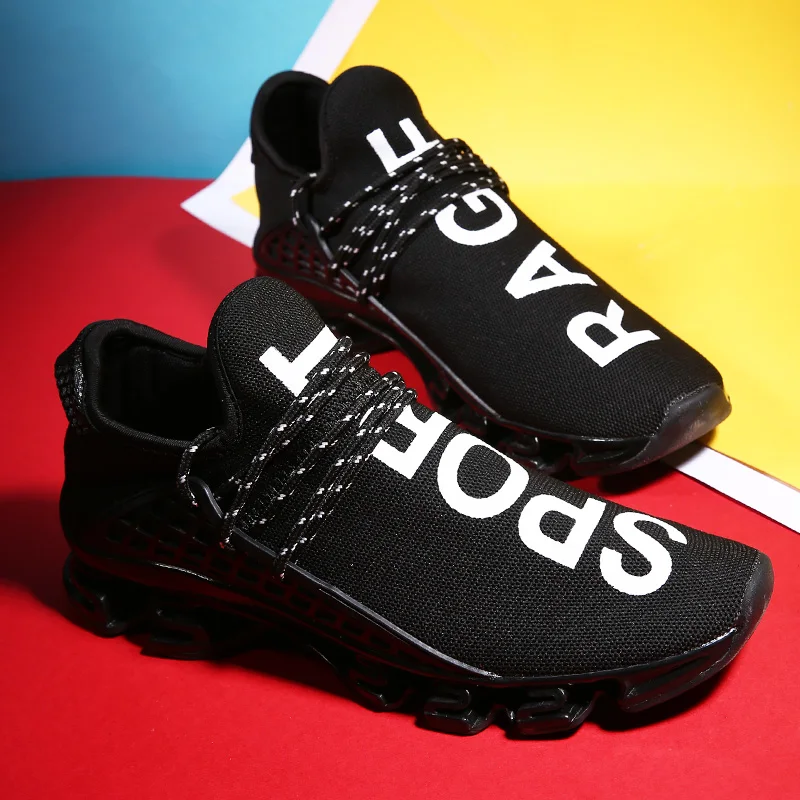 Men and Women's Sneakers Fashion Breathable Shock-absorbing Running Walking Shoes Couple Casual Shoes