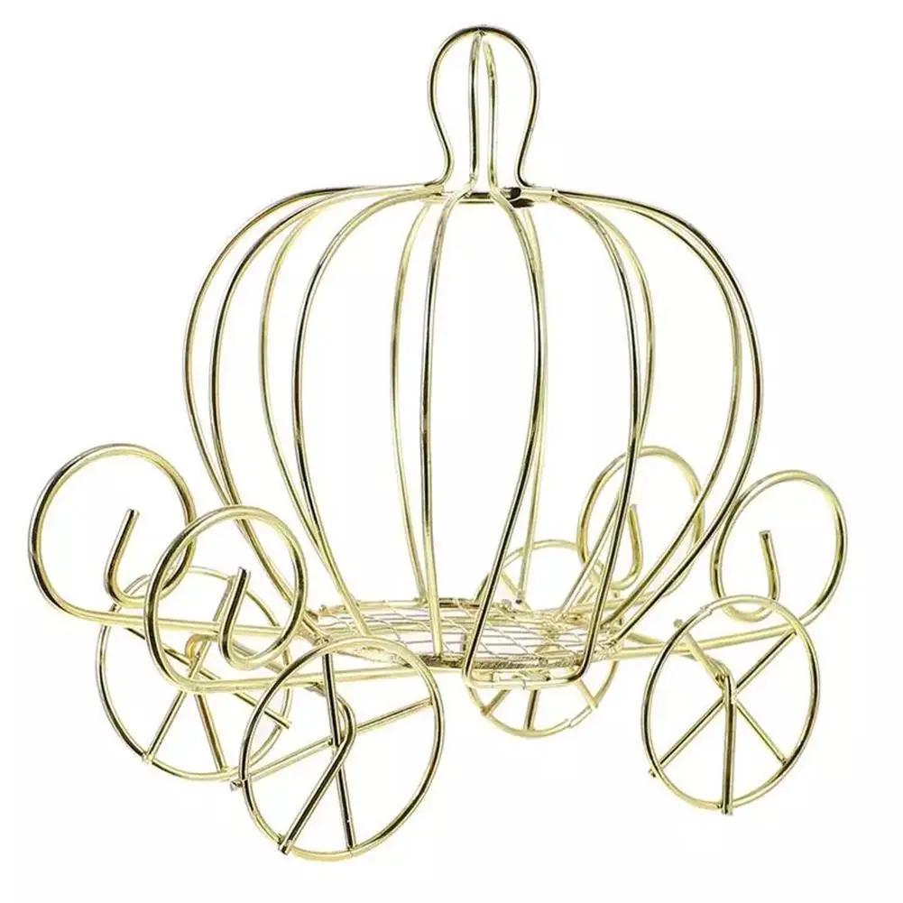 

Креативный декор в виде тыквы, золотая коробка для конфет, тыква, тележка, аксессуары для рождественской вечеринки