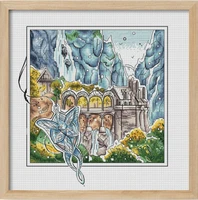 cross stitch handmade 14ct counted canvas diycross stitch kitsembroidery mountain court 34 36