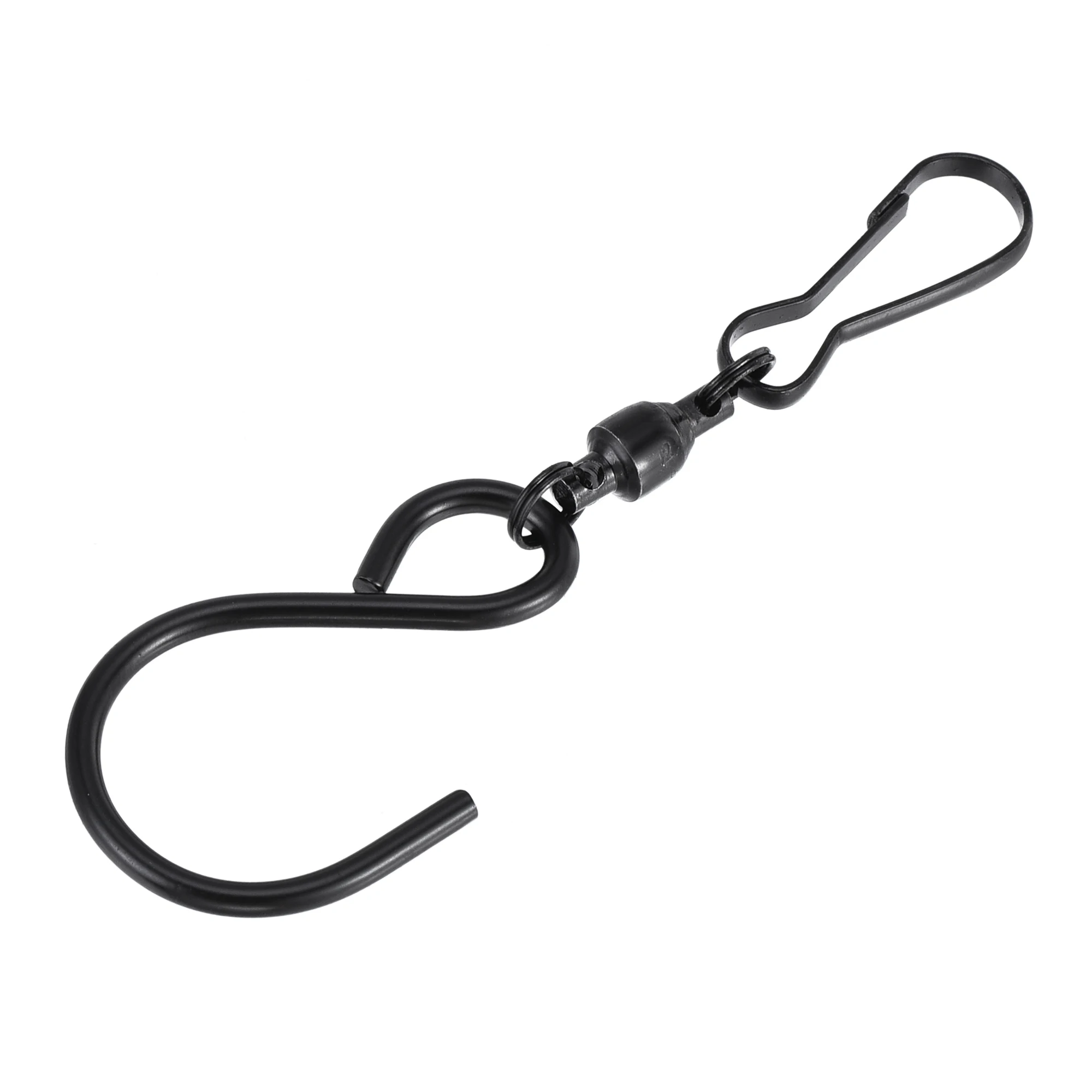 

Uxcell Swivel Hooks Clips 7.5cm 360 Degree Rotating Hanging Black Stainless Steel 8 Pcs