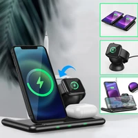 3in1wireless charger phone holder for iphone13 pro max wireless cellphone desktop holder for airpods pro apple watch765 pencil