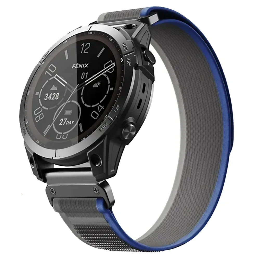 

Нейлоновый быстросъемный ремешок для Garmin fenix 6 6X 7 7X Pro 5 5X plus GPS 3HR Epix (Gen) Pro Enduro2 Instinct 2