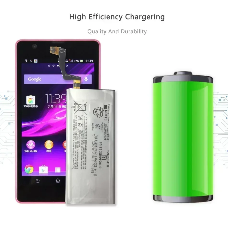 Двойная сменная батарея для мобильного телефона Sony XZ1 G8341 G8342 LIP1645ERPC 2700 мАч