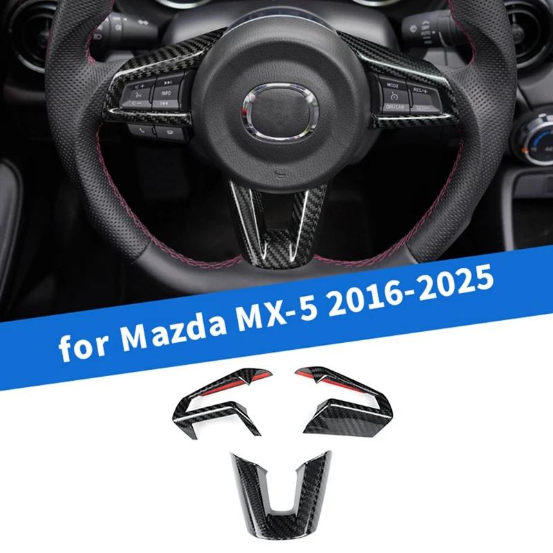 Суперраспродажа: Накладка на кнопки руля из карбона для Mazda MX-5 2016-2025 – Аксессуары для интерьера автомобиля (art.: 3920dcc5fbd70) - 3920dcc5fbd70