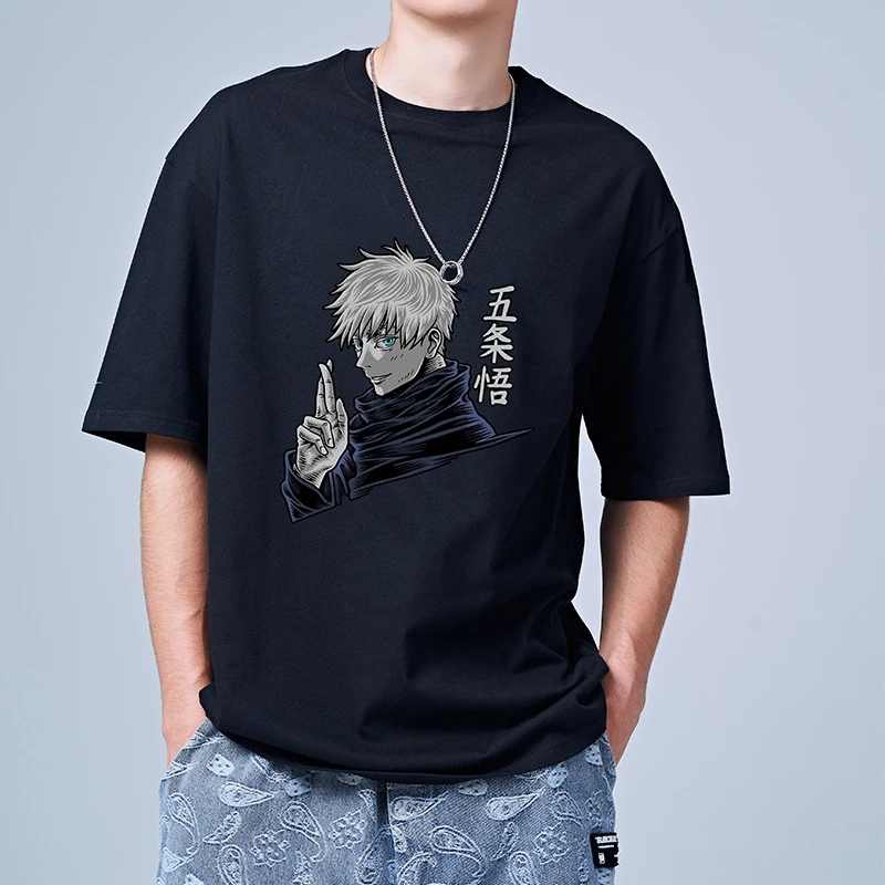 

Jujutsu Kaisen Satoru Gojo Print Men's T-Shirt 2022 Summer Shirts O-Neck Short Sleeve Tees Fashion Clothing Streetwear Tshirt